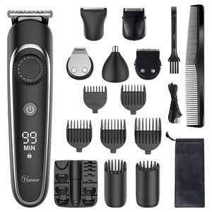 Hatteker Beard Trimmer Hair Clipper Hair Trimmer Grooming Kits Electric Shaver Razor for Men Recharg